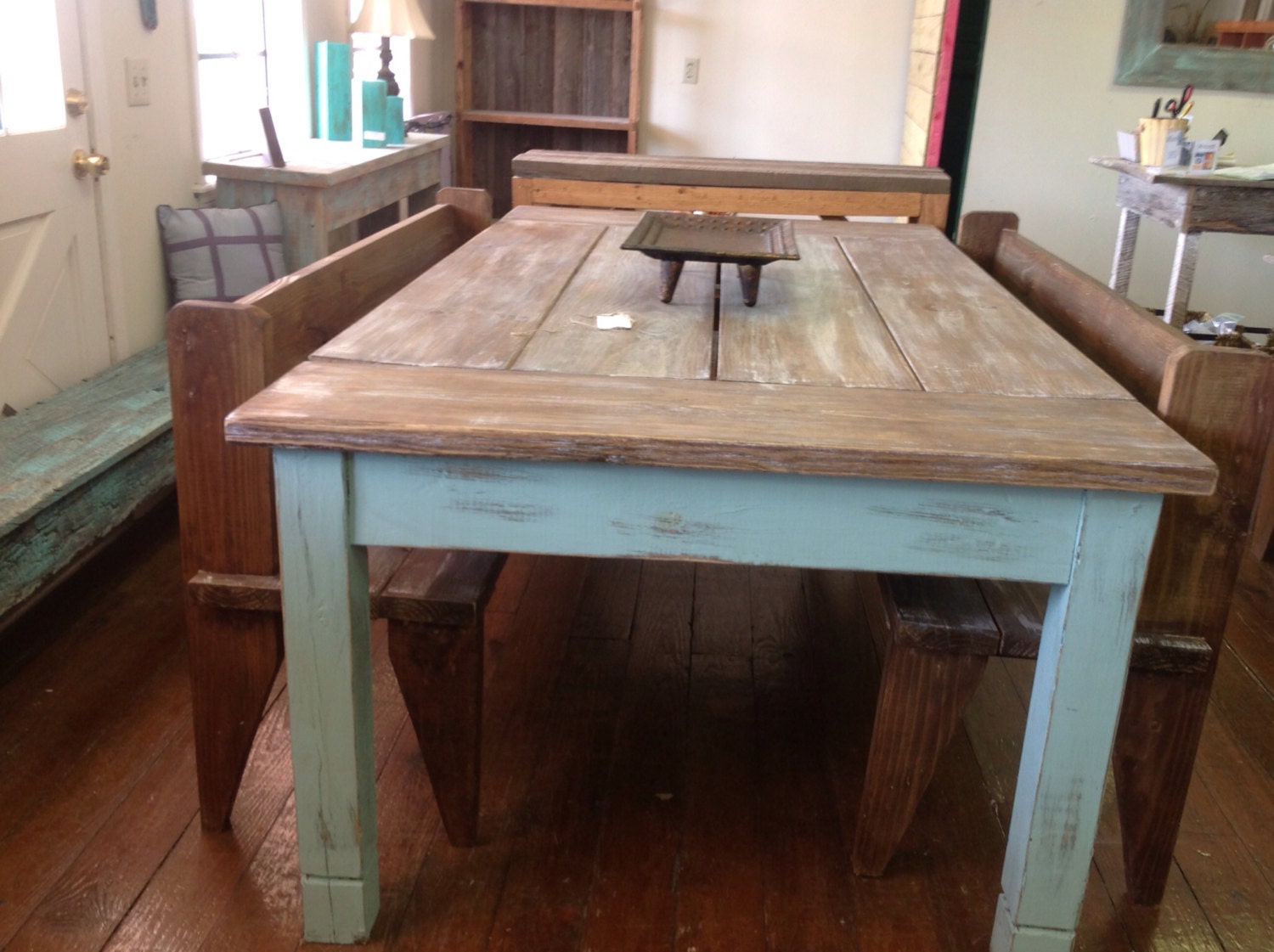 12 Foot Farm Table | Dwight Designs - Farmhouse Table Etsy