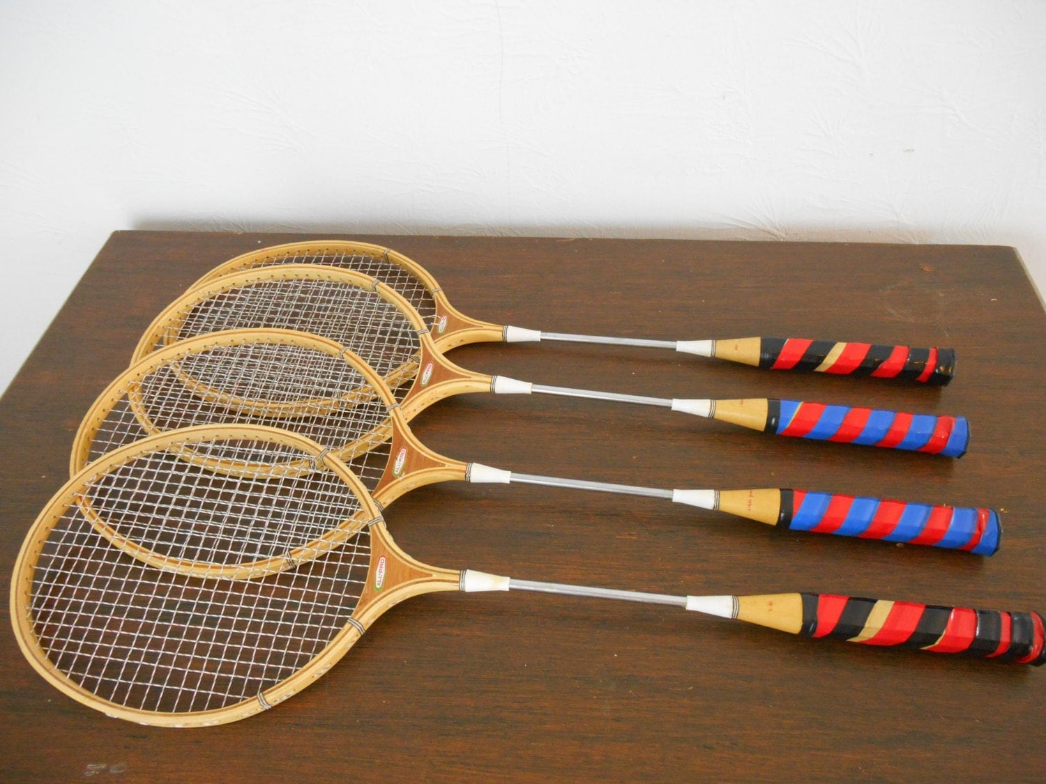 Set of Four Vintage Badminton Rackets