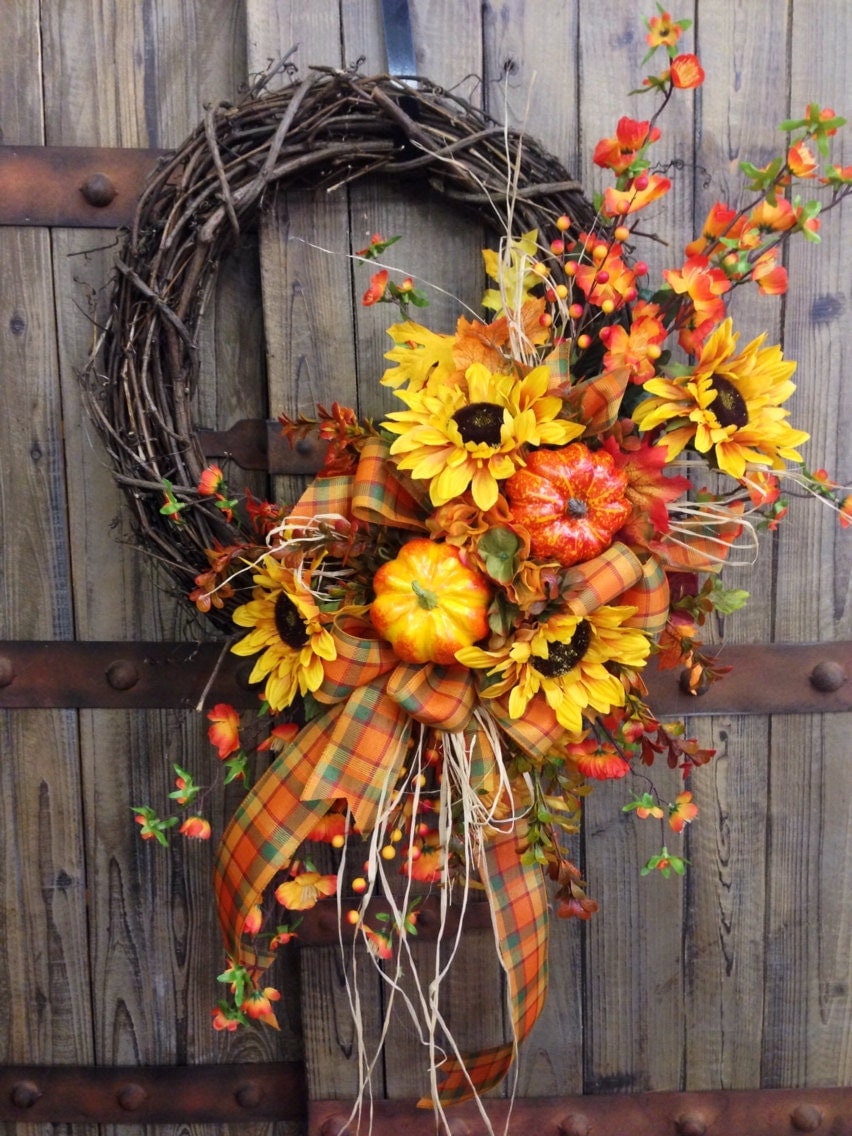 Traditional Fall Grapevine Wreath