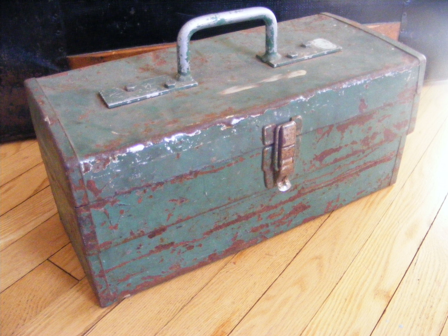 Old Green Rusty Industrial Tool Box – Haute Juice