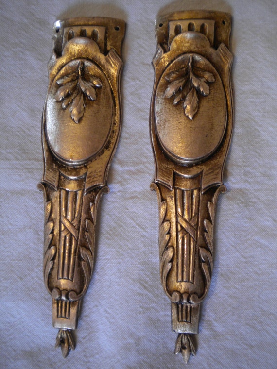Antique French Brass Decorative Furniture Hardware 1800s two