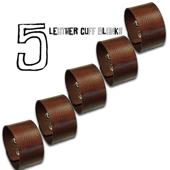 1.5 inch Wholesale Leather Cuff Blank Brown Handmade by Belrue