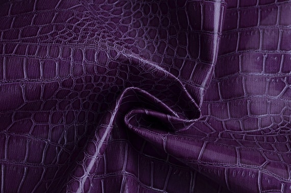 Free Shippinghalf Yardpurple Alligator Skin Vinyl By Lovecase 6855