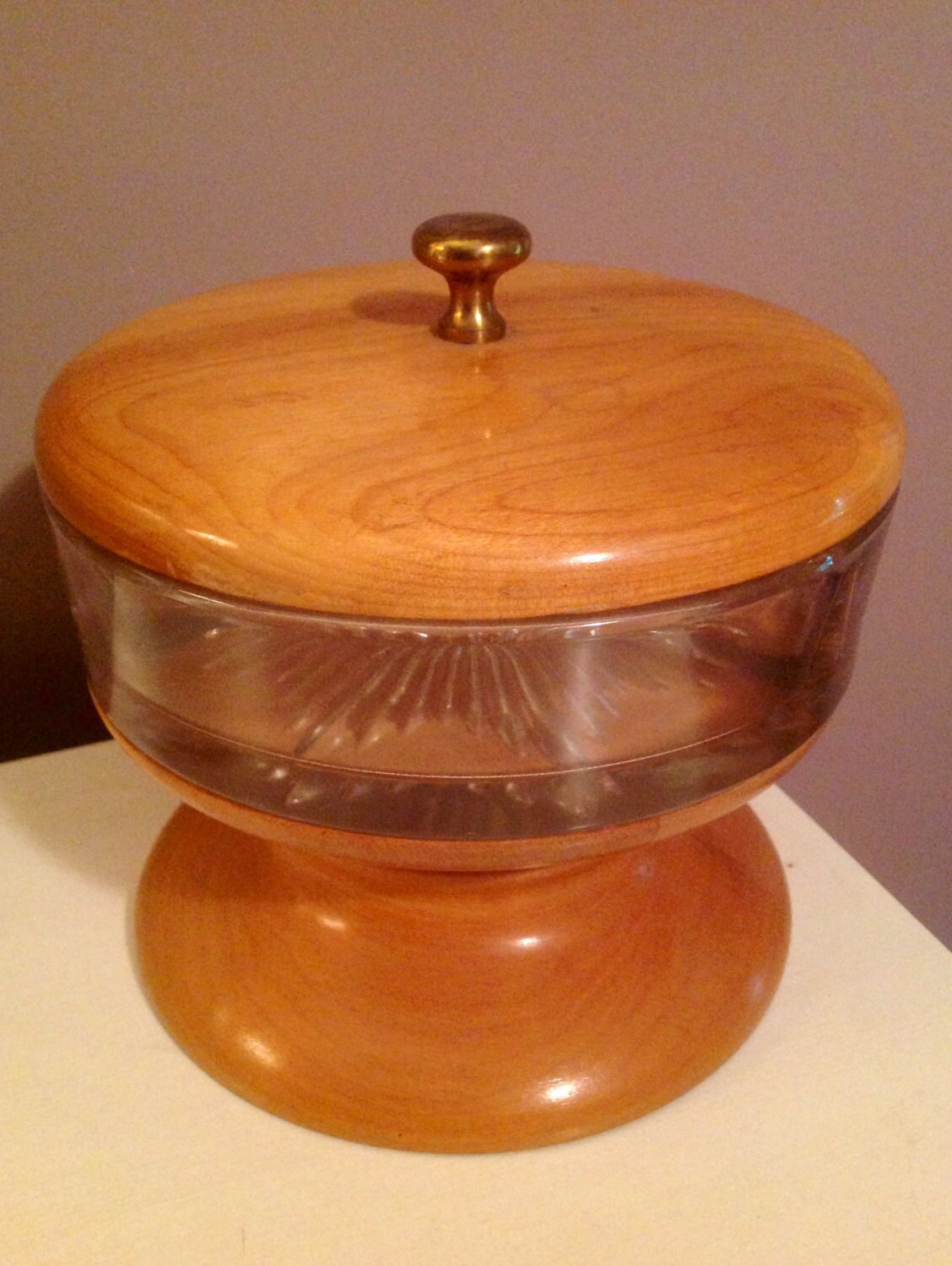 vintage serving dish pedestal serving dish lazy susan serving dish wood