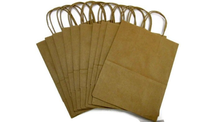 handles  Handles Kraft paper Bags with Kraft kraft by BookWhispererOnEtsy bags Small with Paper