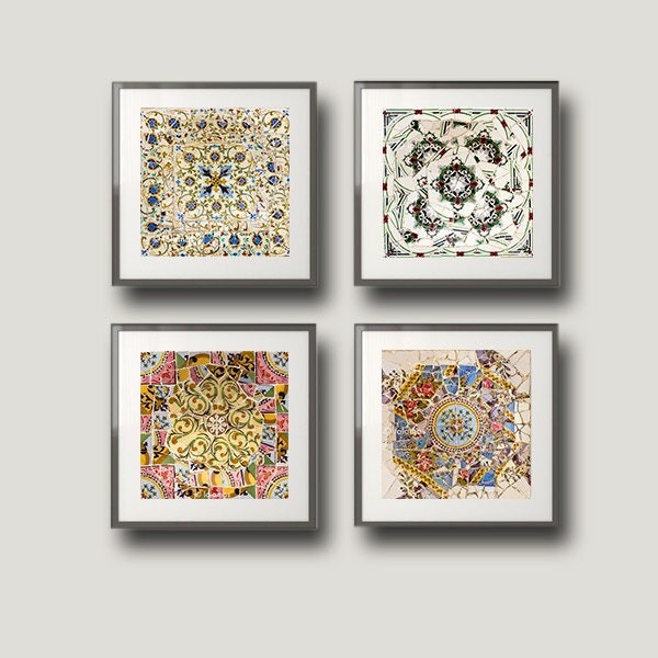 Barcelona Spanish Tile Home Decor Wall Art Print Wall