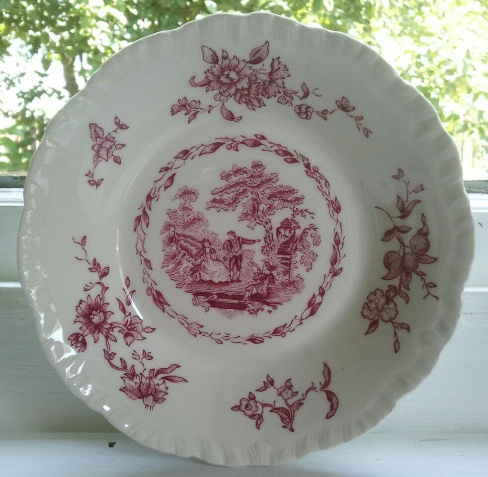 Masons Watteau Pink (Red) Fruit Dessert Sauce Bowl 5 3/8″ – Haute Juice