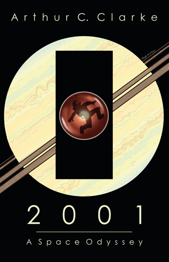 Items similar to 2001: A Space Odyssey Book Cover Mini Poster on Etsy