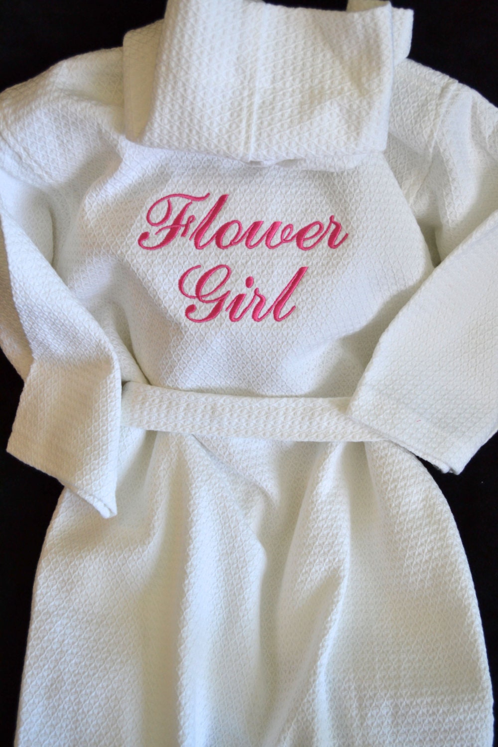 Flower Girl Robe Hooded Children's Monogrammed Robe