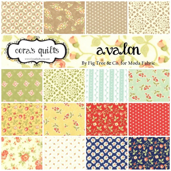 Avalon Mini Charm Pack by Fig Tree & Co for Moda by CorasQuilts