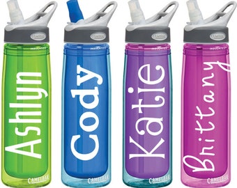 Name Decals for Personalized Water Bottles or Tumblers 2x4