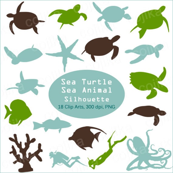 clipart sea turtle silhouette - photo #46