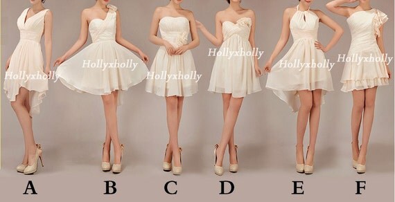 Bridesmaids Set / Bridesmaid Dress / party dress / flower knee length ...