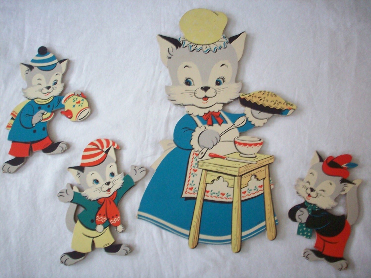 Vintage Three Little Kittens Nursery Rhyme