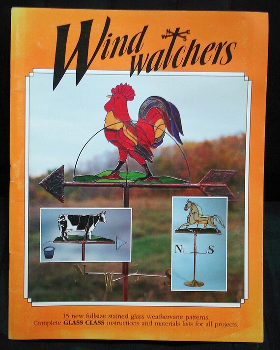 stained glass weathervane pattern book Wind Watchers horse