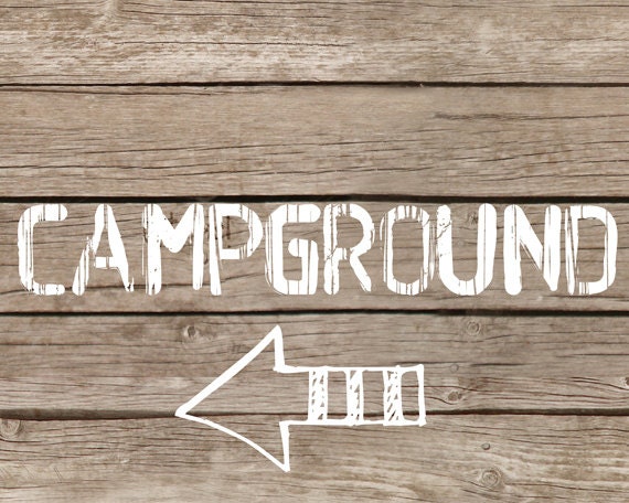 Camping Party Signs Printable