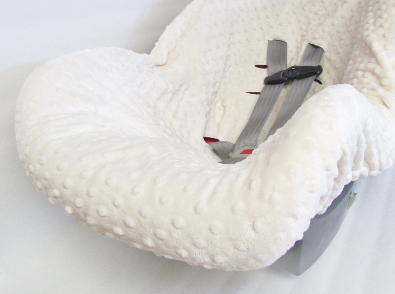 Infant Car Seat Cover liner Minky Dimple Dot liner Infant