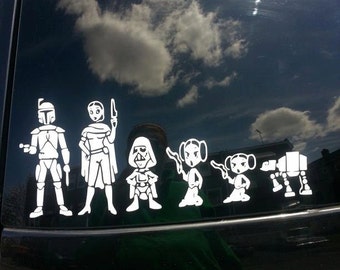 Unique stick family decals related items | Etsy