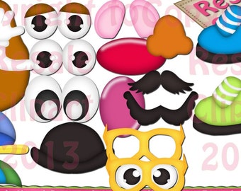 DIGITAL SCRAPBOOKING CLIPART - Mr Potato Head