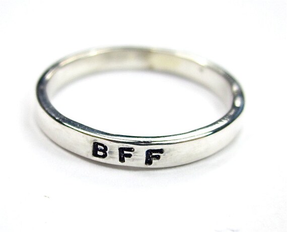 Rings - Best Friends Forever Rings - Sterling Silver - stacking rings ...