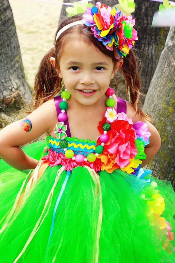 Items similar to Luau tutu dress Hawaiian tutu dress Luau flower