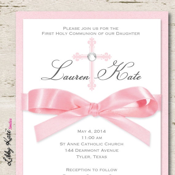 Communion Invitations For Girls 2