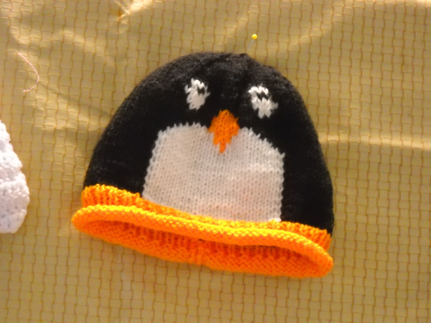 Knitted Adult Penguin Hat