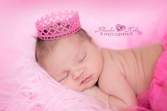 pink baby girl crown photography proppink princess tiara