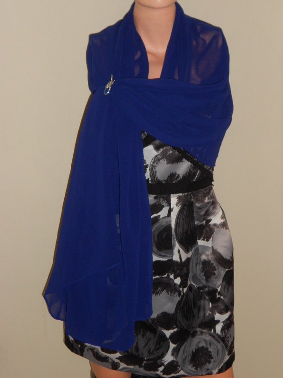 navy blue evening wrap