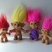 Trolls Dolls 90's Vintage Set of 4 Jewel Belly