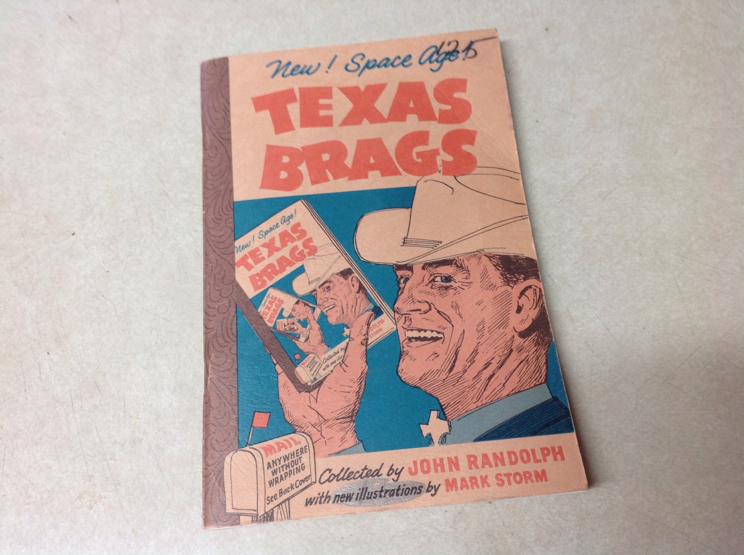 Vintage book Texas Brags New Space Age paperback book 1968