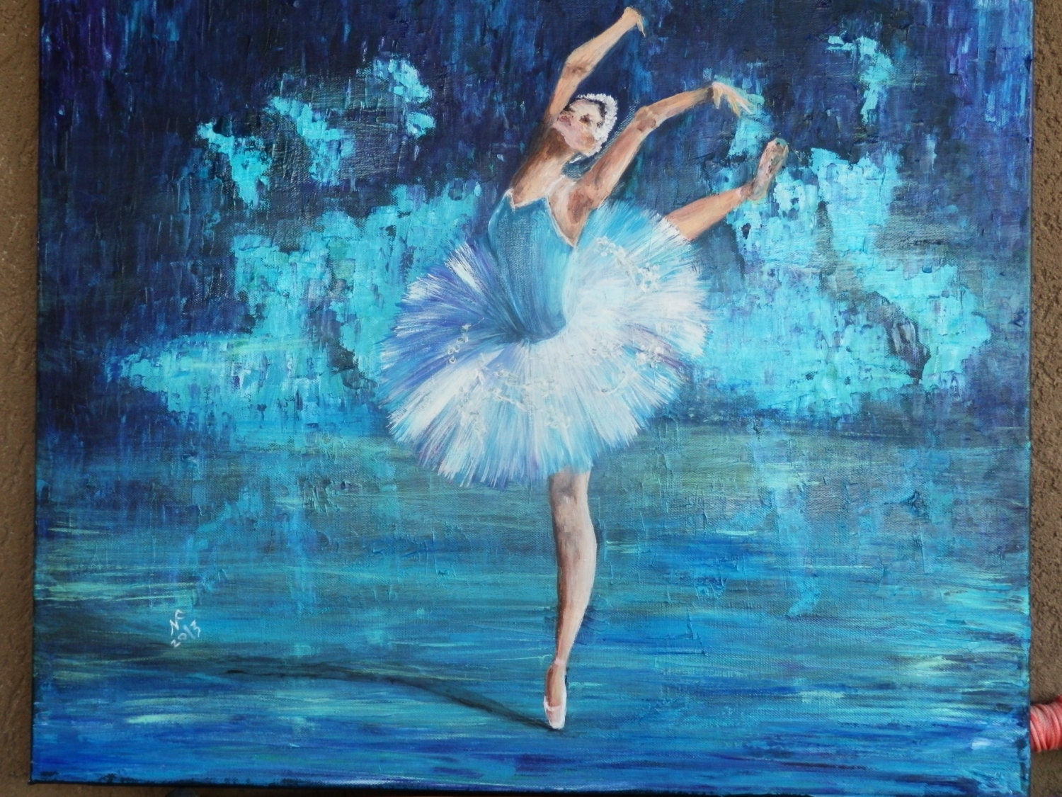 Ballerina.Tutu. Original Oil painting.