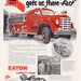 1953 Vintage Ad Print - Eaton Axles Walbridge Lake Twp. Ohio Fire Truck