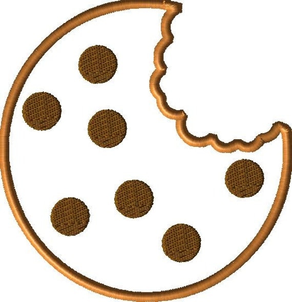 Cookie Embroidery Applique Machine Design. by SewLovelyMonograms