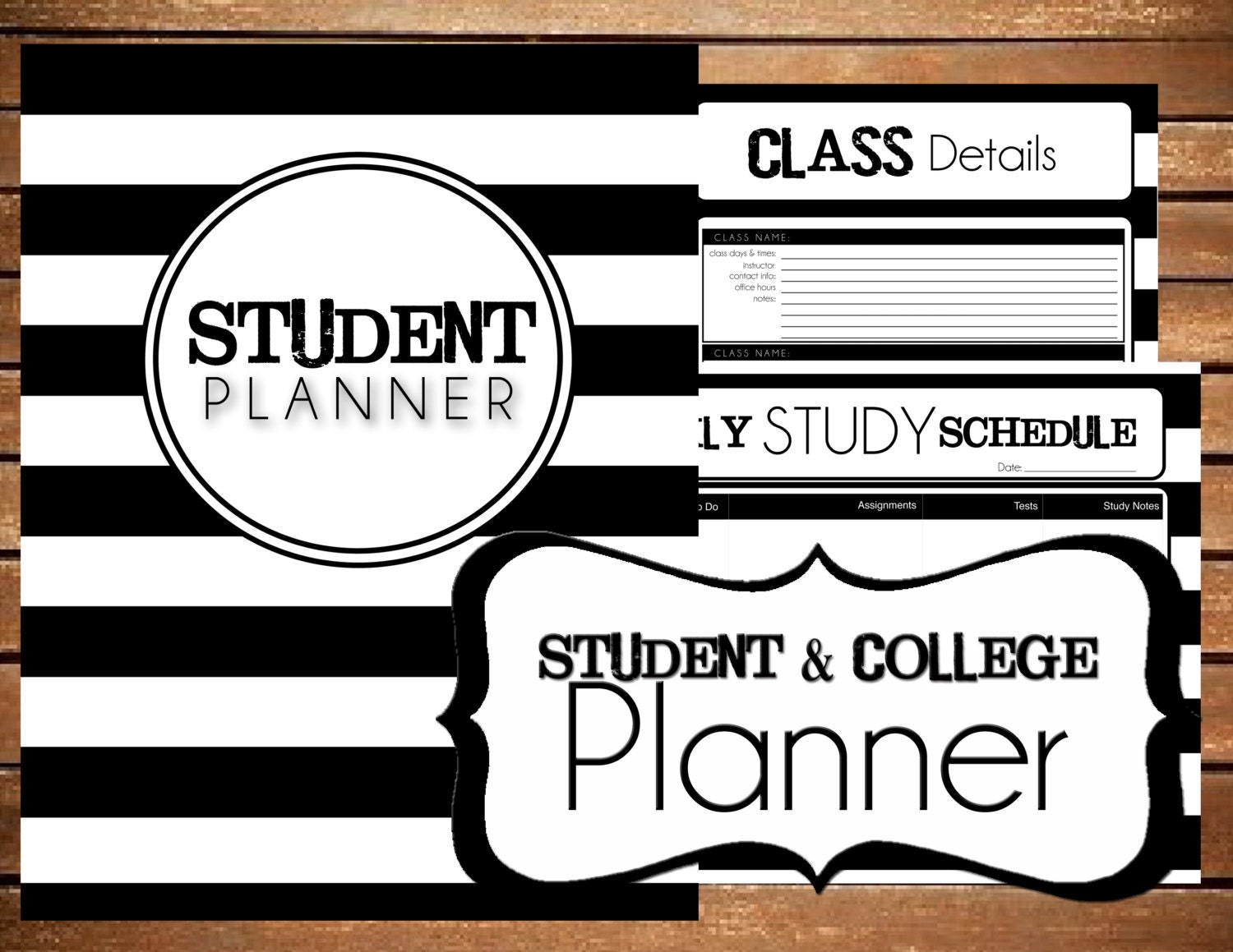 college student planner template