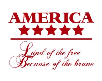 america land of the free home of the brave quote