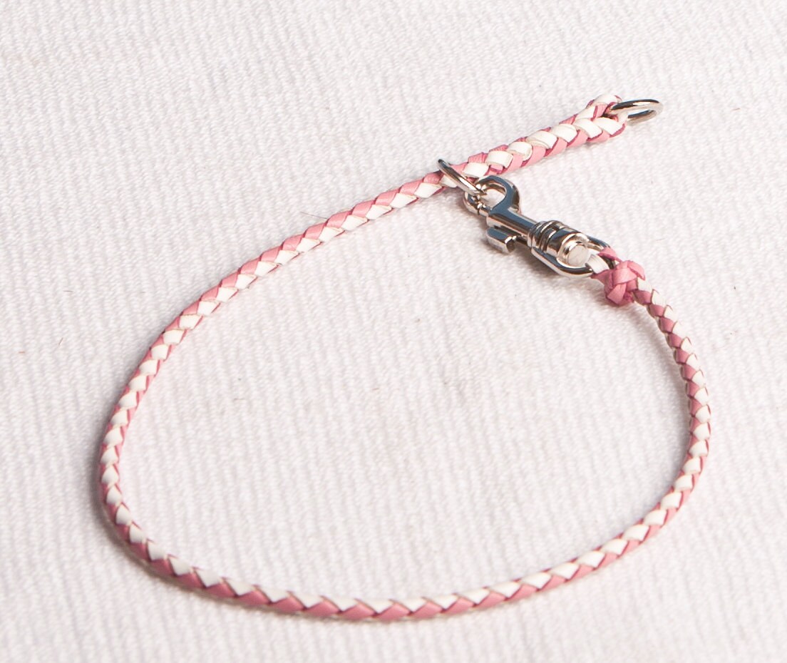 Custom Kangaroo Leather Dog Collar tag collar or slip collar