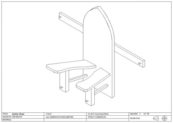 Items similar to Gothic Chair design plans on Etsy