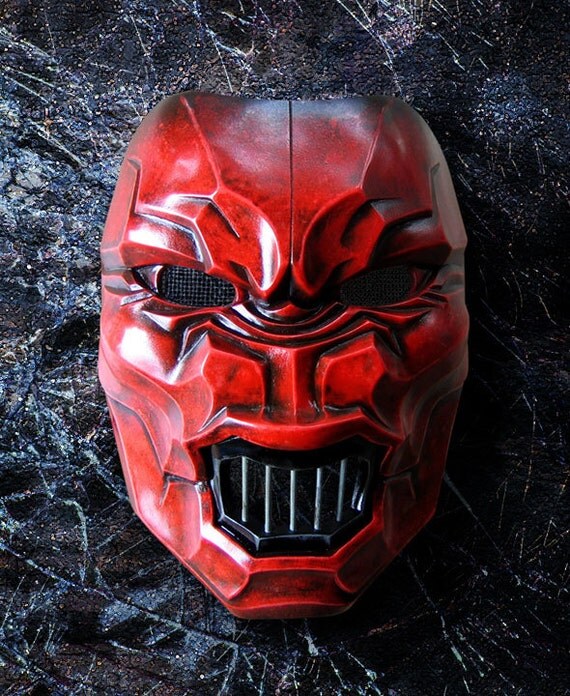 Anger mask 602 fiberglass red rock style unique by TheDarkMask