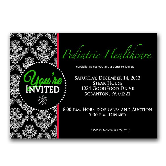 Office Party Holiday Invitation Elegant Christmas Party Invite