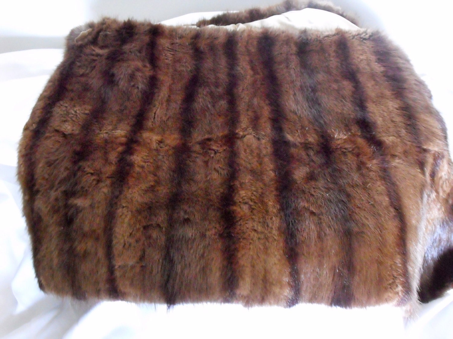 Vintage tanned muskrat fur pelt by CowboyandNinja on Etsy