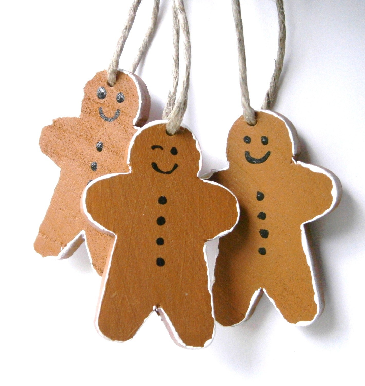 hand painted wooden christmas tree decorations set of 3 hand painted wooden christmas tree decorations set of 3