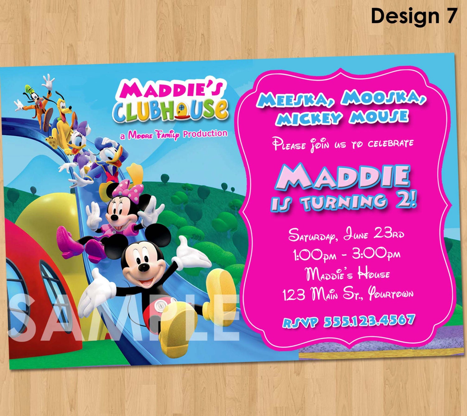 Mickey Mouse Clubhouse Invitations 3