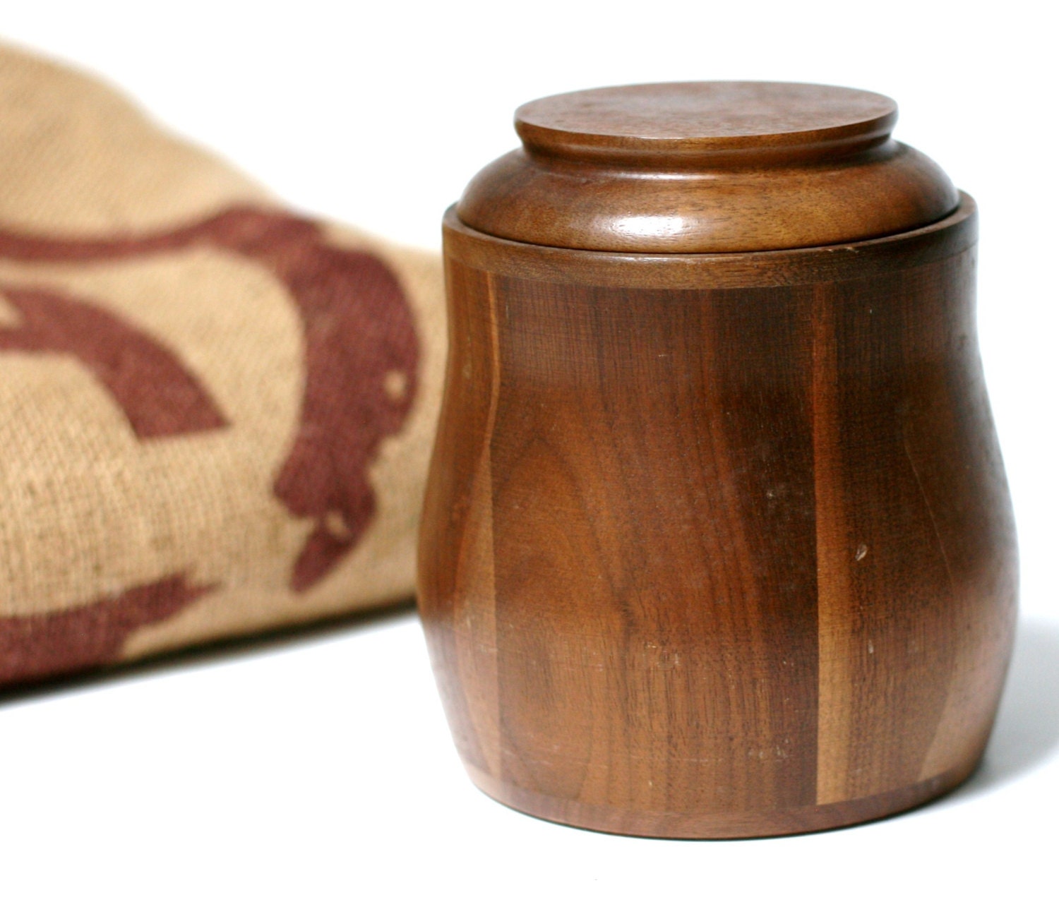 Walnut Pipe Tobacco Humidor Decatur Industries Vintage