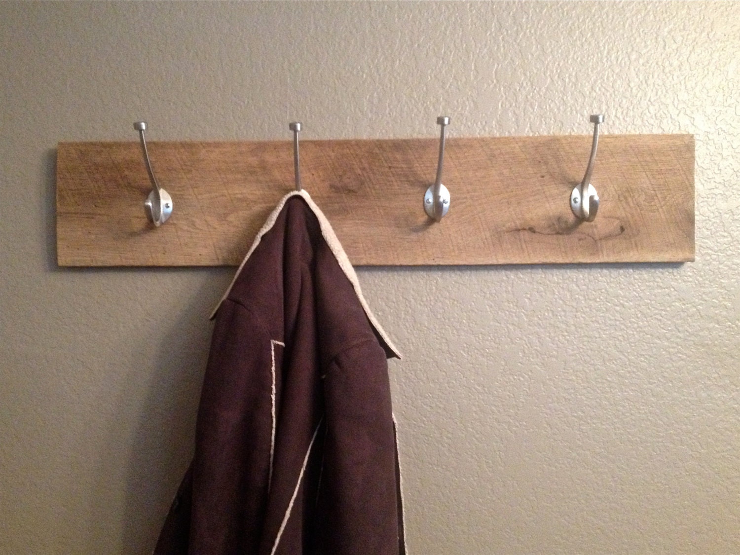 Rustic Reclaimed Barn Wood Rack/Wall Hanger by AddieofAllTrades