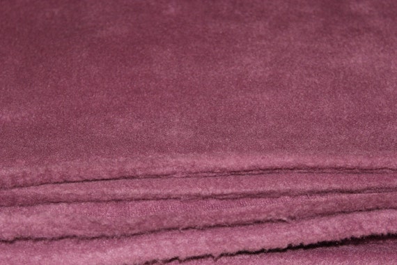 Joann Fabic Solid Deep Rose Mauve Fleece Fabric by NorthwindAbby