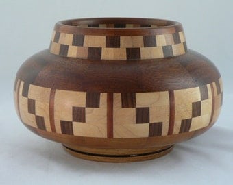 Segmented wood vessel, woodturning, unique