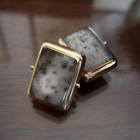 Moss Agate Cufflinks
