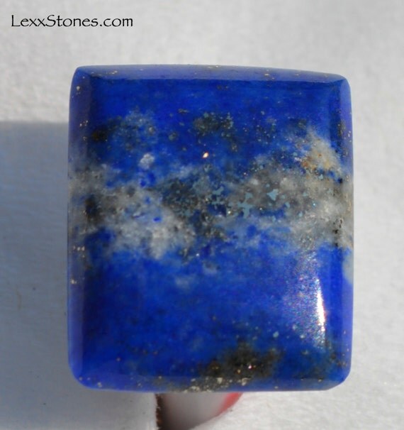 Natural Deep Royal Blue Lapis Lazuli Rectangle by LexxStones