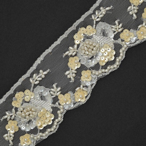 sequin lace trim